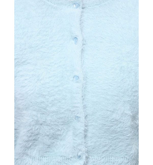 MERCURYDUO「ミニシャギーロングスリーブニットカーディガン」|カーディガン|