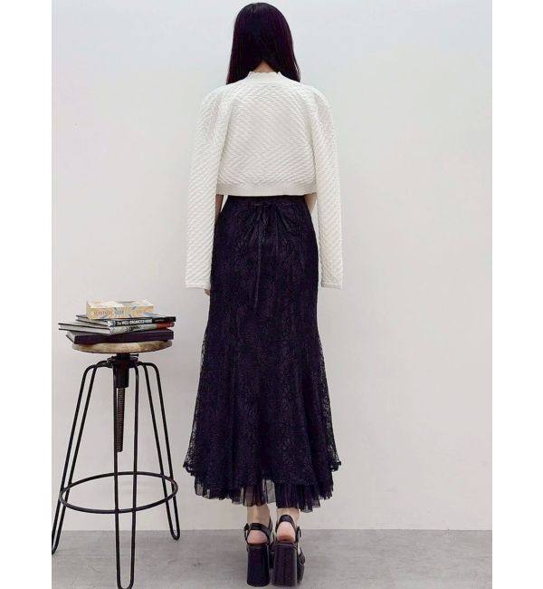 MERCURYDUO「裾チュールレースマーメイドスカート」|スカート|