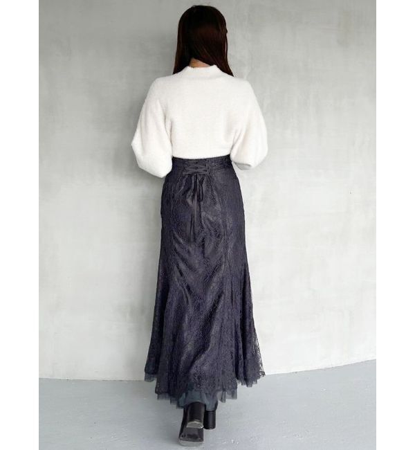MERCURYDUO「裾チュールレースマーメイドスカート」|スカート|