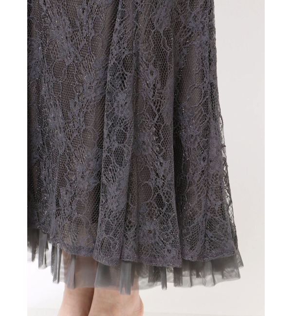 MERCURYDUO「裾チュールレースマーメイドスカート」|スカート|