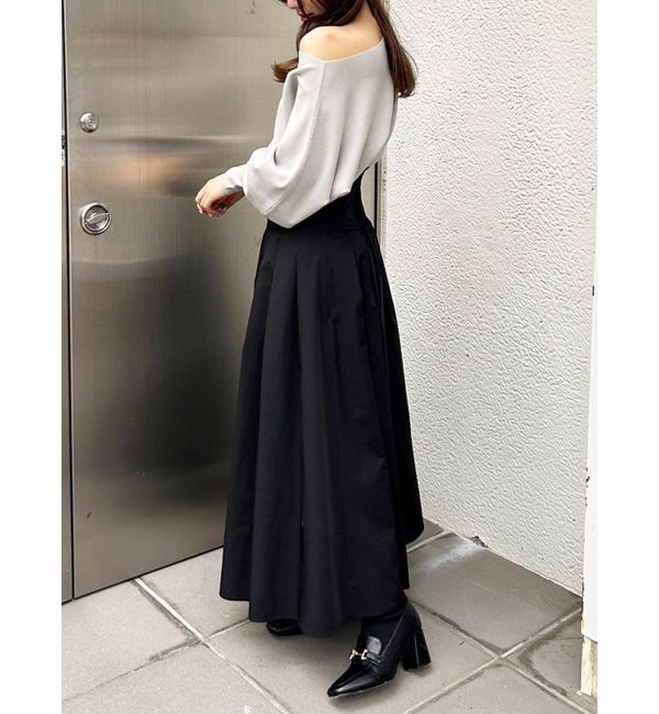 MERCURYDUO「タフタタックフレアスカート」|スカート|