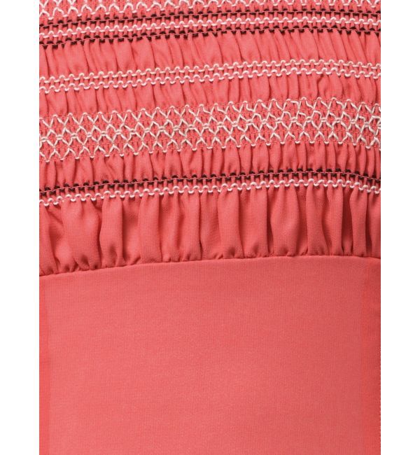 MERCURYDUO「カラースモッキングラッフルワンピース」|ワンピース|