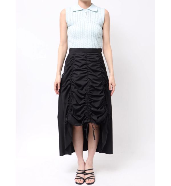 MERCURYDUO「ギャザリングフレアスカート」|スカート|