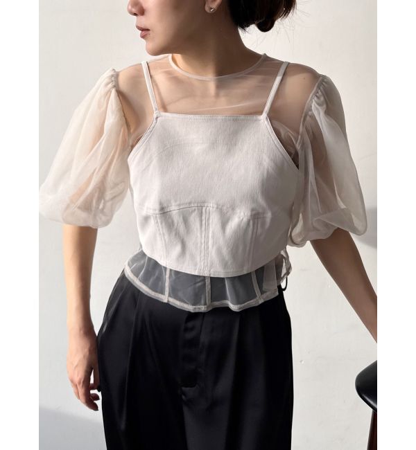 MERCURYDUO「【OUNNOUN】バックサテンタックパンツ」|その他|