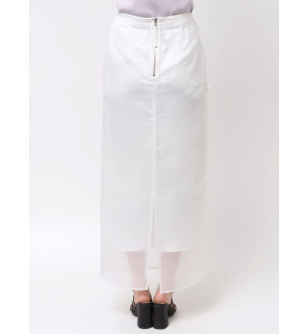 MERCURYDUO「【OUNNOUN】コサージュモチーフオーガンジースカート」|スカート|