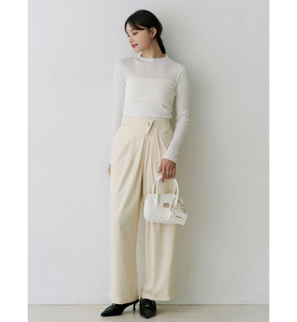 MERCURYDUO「シアーランダムリブニット」|ニット・セーター|