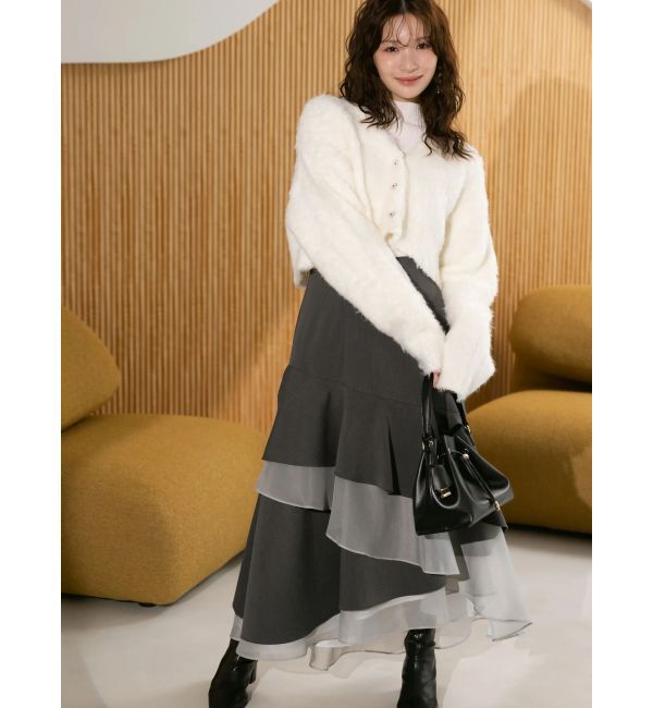 MERCURYDUO「シアーランダムリブニット」|ニット・セーター|