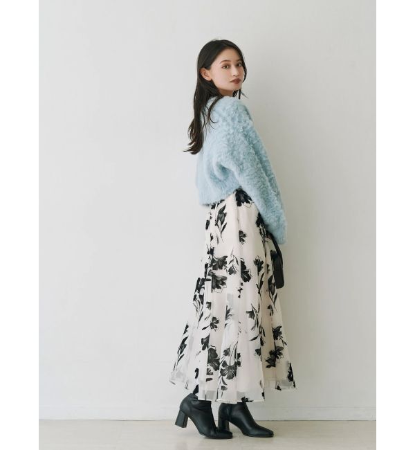 MERCURYDUO「【WEB限定カラーあり】シャギークロップドカーディガン」|カーディガン|