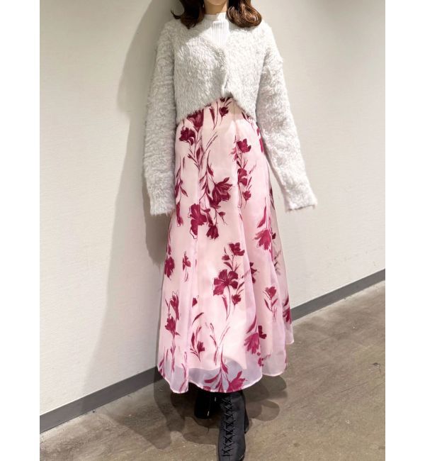 MERCURYDUO「【WEB限定カラーあり】シャギークロップドカーディガン」|カーディガン|