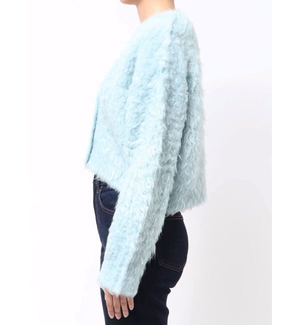 MERCURYDUO「【WEB限定カラーあり】シャギークロップドカーディガン」|カーディガン|