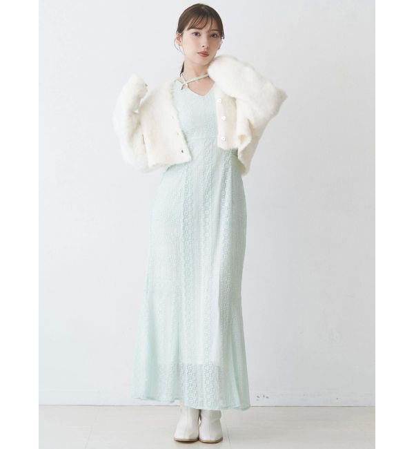 MERCURYDUO「【WEB限定カラーあり】シャギークロップドカーディガン」|カーディガン|