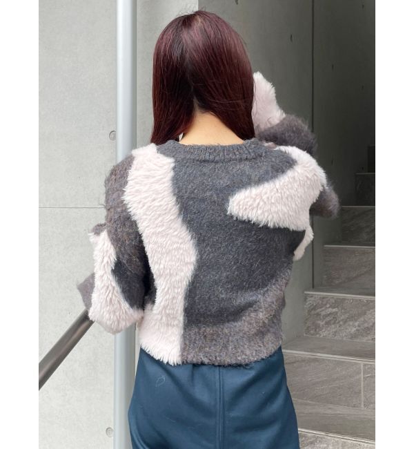 MURUA「異素材MIXフェザーニット」|ニット・セーター|