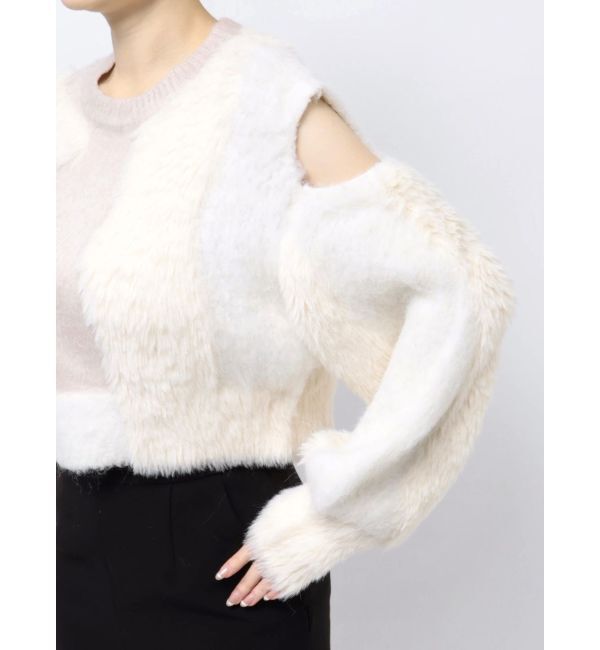 MURUA「異素材MIXフェザーニット」|ニット・セーター|