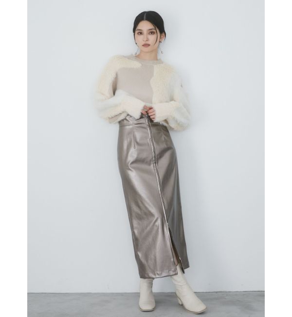 MURUA「異素材MIXフェザーニット」|ニット・セーター|