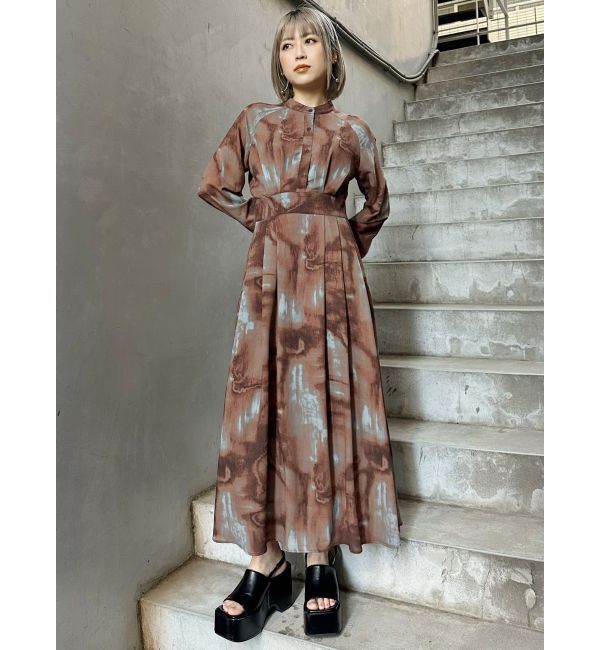 MURUA「ニュアンスマキシパターンワンピース」|ワンピース|