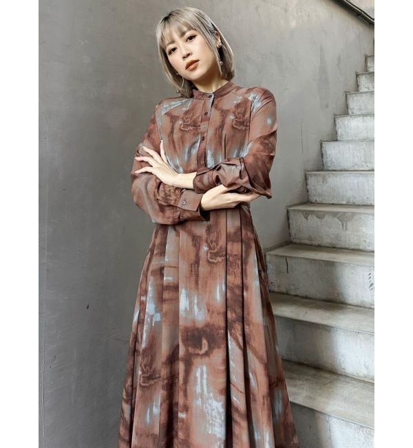 MURUA「ニュアンスマキシパターンワンピース」|ワンピース|