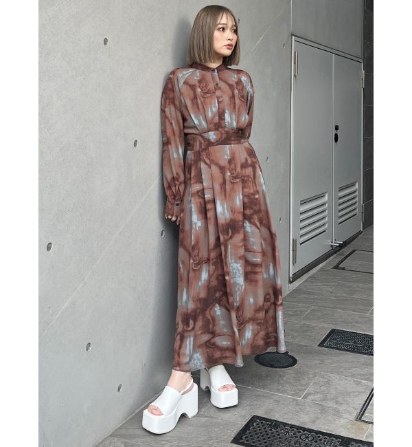 MURUA「ニュアンスマキシパターンワンピース」|ワンピース|