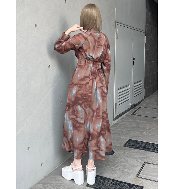 MURUA「ニュアンスマキシパターンワンピース」|ワンピース|