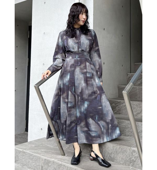 MURUA「ニュアンスマキシパターンワンピース」|ワンピース|