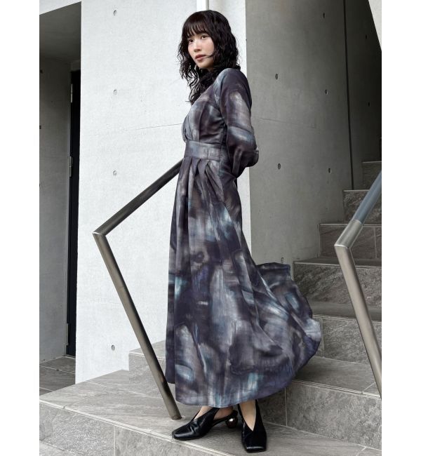 MURUA「ニュアンスマキシパターンワンピース」|ワンピース|