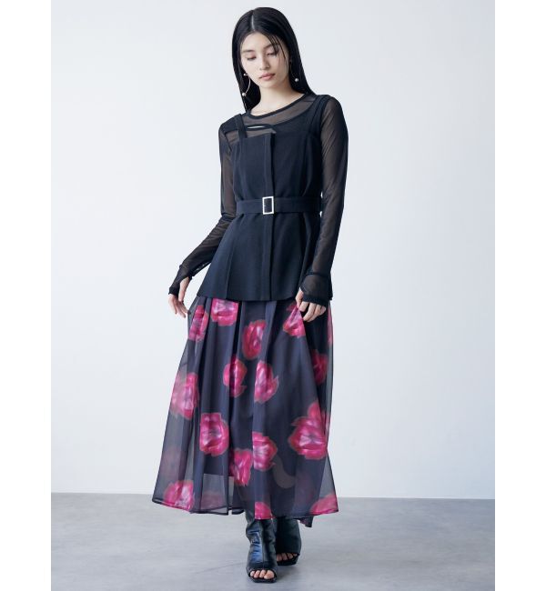 MURUA「カラーブロックシアートップス」|Tシャツ・カットソー|