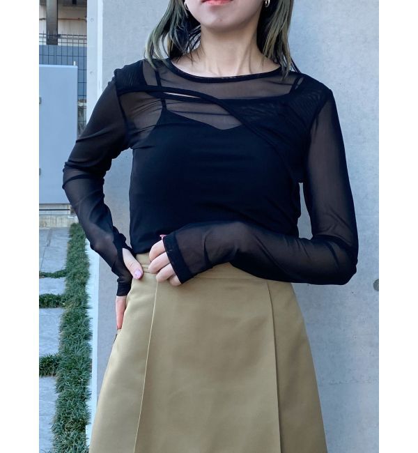 MURUA「カラーブロックシアートップス」|Tシャツ・カットソー|