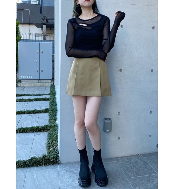 MURUA「カラーブロックシアートップス」|Tシャツ・カットソー|