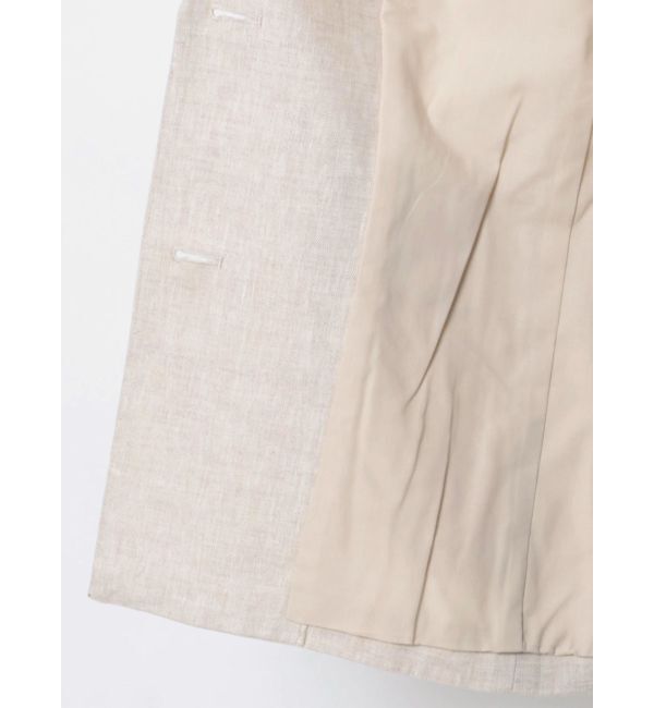 Ungrid「バックデザインリネン混ジャケット」|テーラードジャケット|