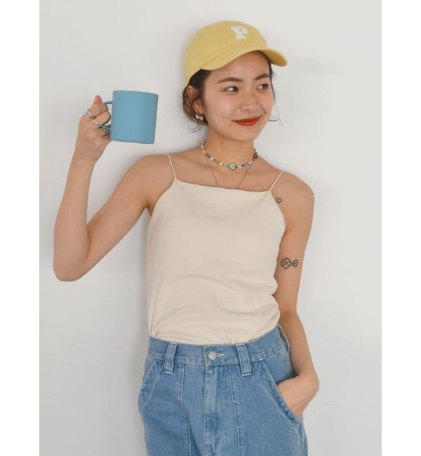 Ungrid「パット付きスクエアキャミソール」|キャミソール|