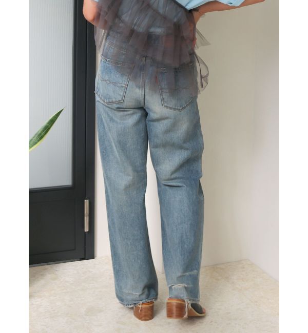 Ungrid「ハイウエストルーズストレートデニム」|デニム|