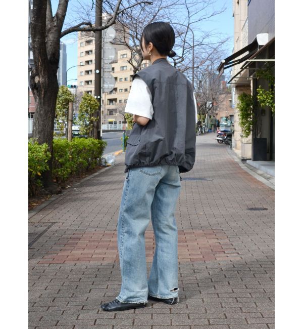 Ungrid「ハイウエストルーズストレートデニム」|デニム|