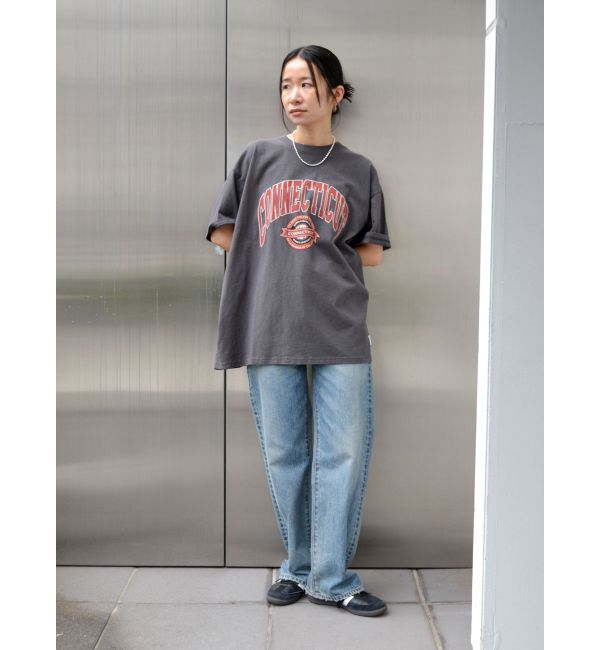 Ungrid「ハイウエストルーズストレートデニム」|デニム|