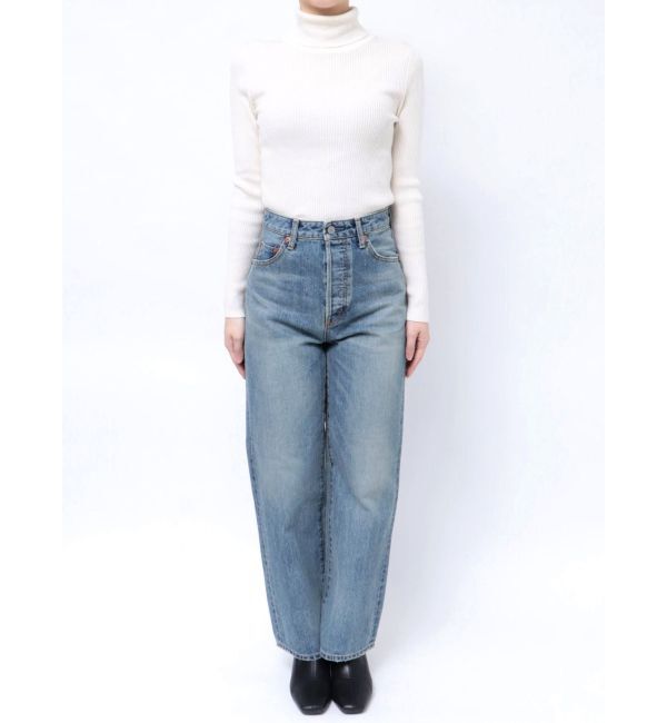 Ungrid「ハイウエストルーズストレートデニム」|デニム|