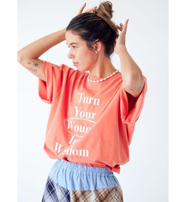 Ungrid「ヴィンテージウォッシュロゴビッグTee」|Tシャツ・カットソー|