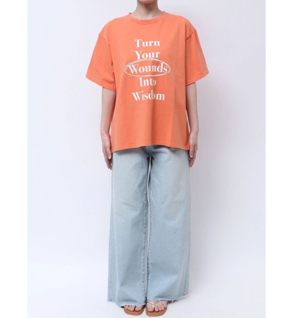 Ungrid「ヴィンテージウォッシュロゴビッグTee」|Tシャツ・カットソー|