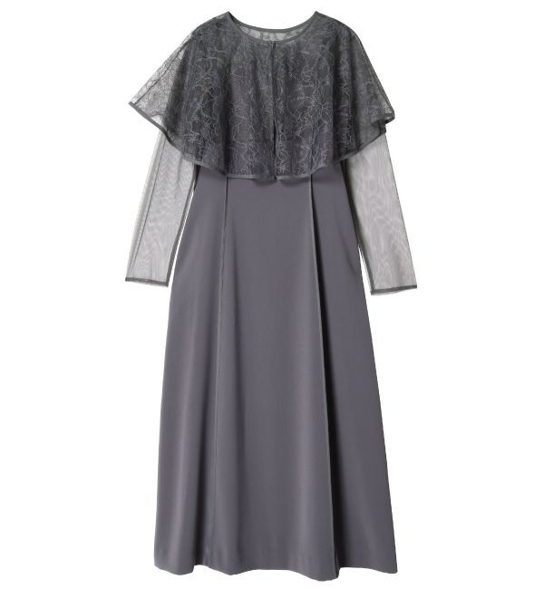 LAGUNAMOON「LADYケープボレロキャミワンピース」|ドレス|ブルー