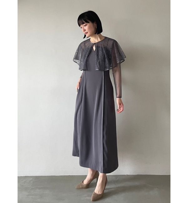 LAGUNAMOON「LADYケープボレロキャミワンピース」|ドレス|