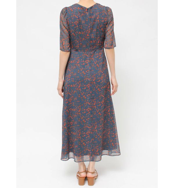 LAGUNAMOON「フラワーパターンVネックワンピース」|ワンピース|