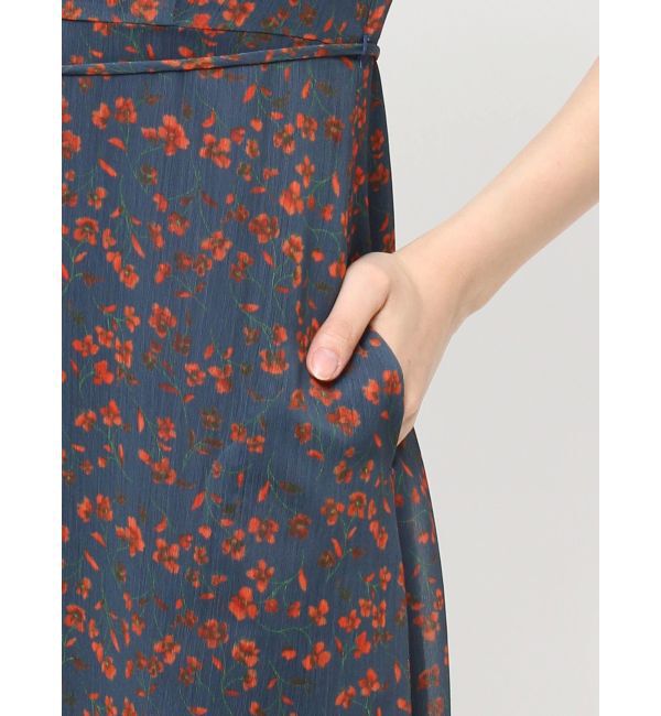 LAGUNAMOON「フラワーパターンVネックワンピース」|ワンピース|