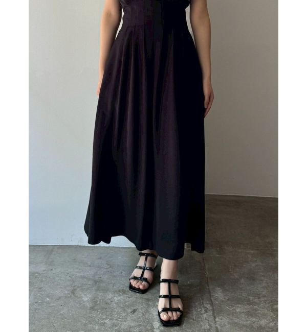 LAGUNAMOON「バルーンカフスフロントホックタックワンピ」|ワンピース|