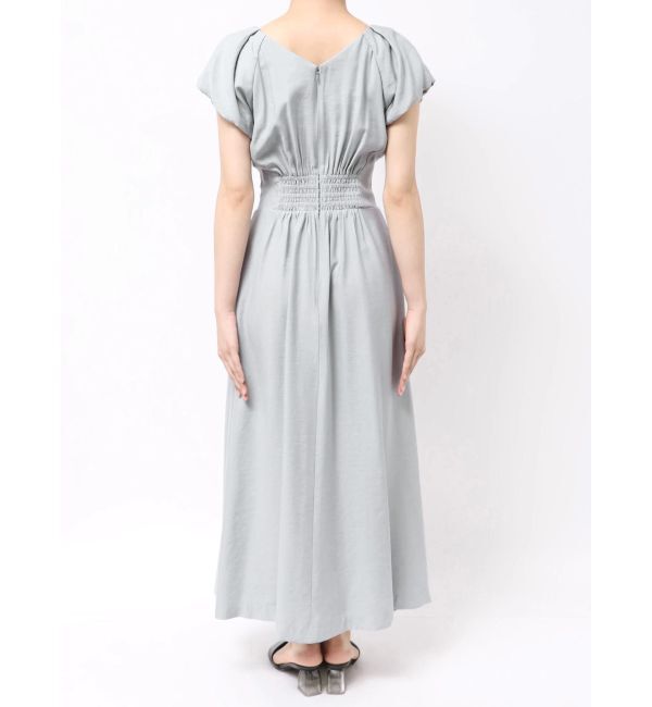 LAGUNAMOON「バルーンカフスフロントホックタックワンピ」|ワンピース|