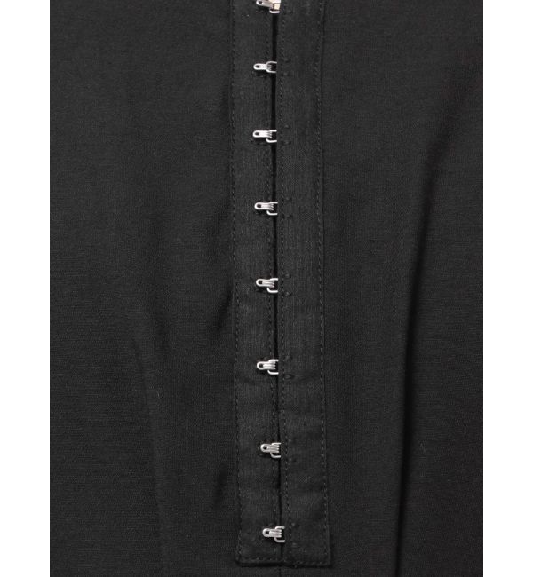 LAGUNAMOON「バルーンカフスフロントホックタックワンピ」|ワンピース|