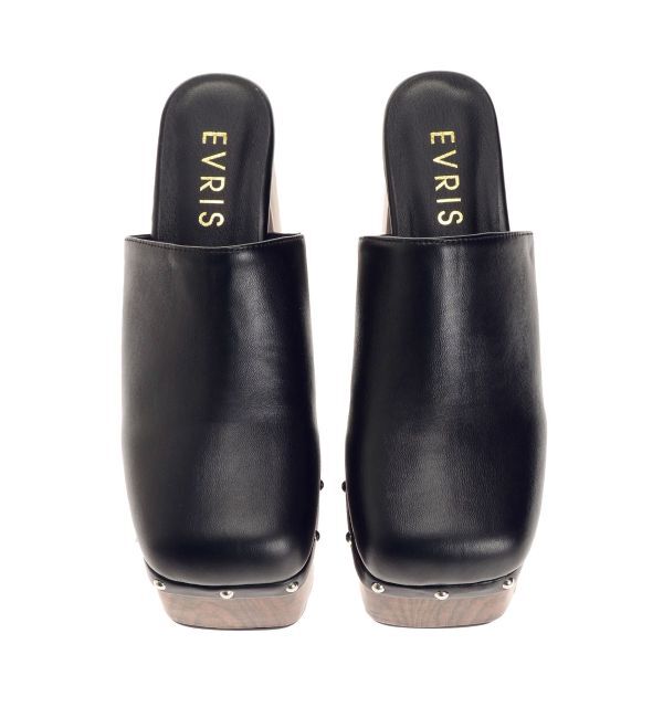 EVRIS「チャンキーヒールサボ」|サンダル|