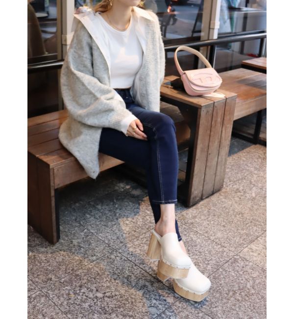 EVRIS「チャンキーヒールサボ」|サンダル|