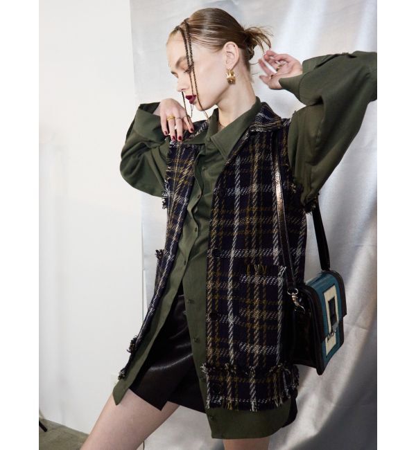 EVRIS「ツイードルーズベスト」|ベスト・ジレ|