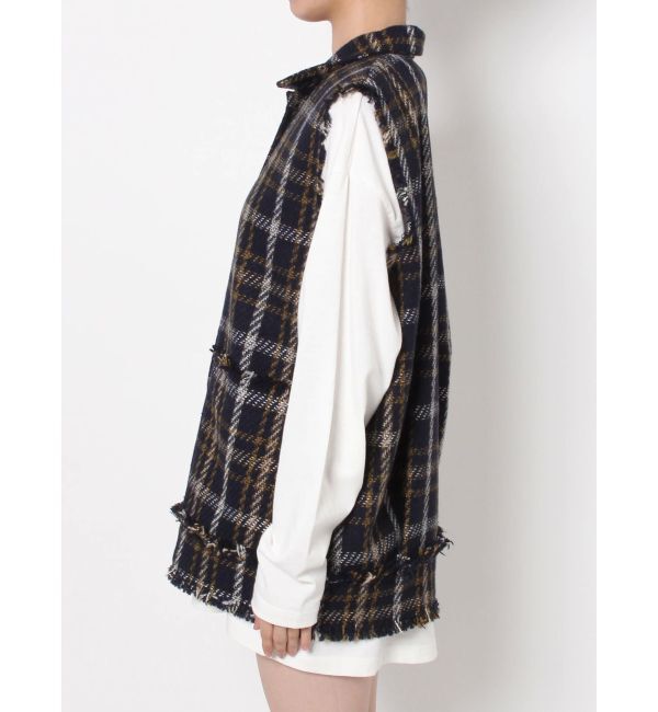 EVRIS「ツイードルーズベスト」|ベスト・ジレ|