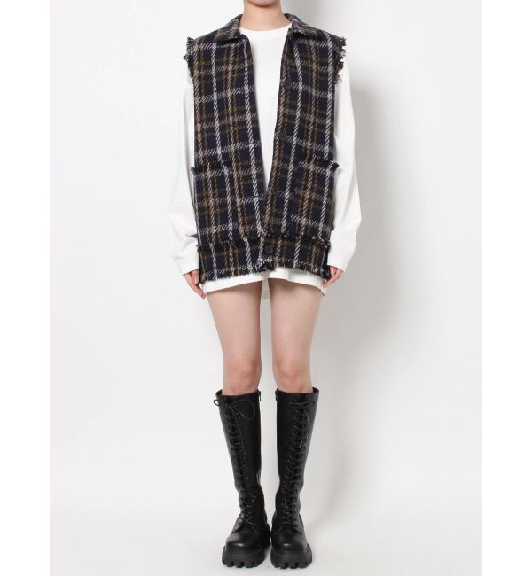 EVRIS「ツイードルーズベスト」|ベスト・ジレ|