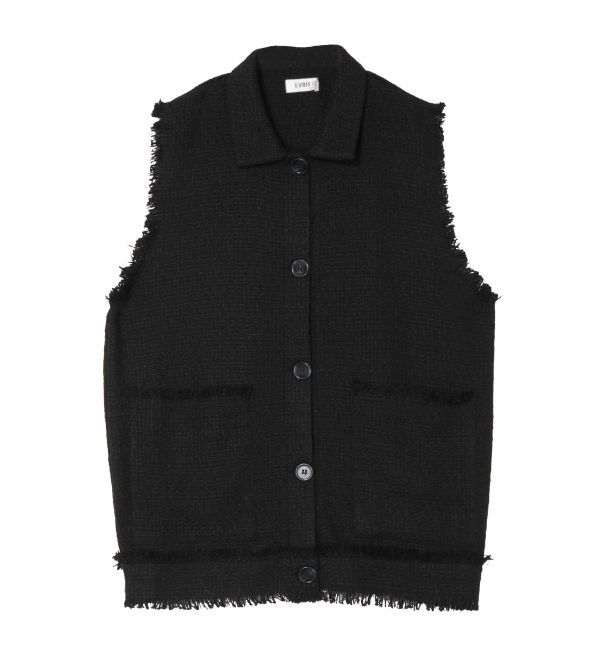 EVRIS「ツイードルーズベスト」|ベスト・ジレ|