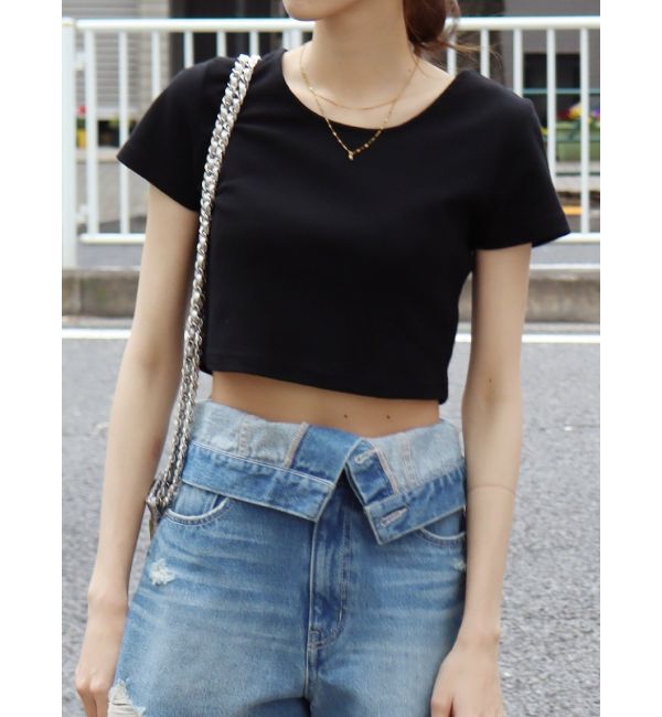 EVRIS「BASICシンプルショートTシャツ」|Tシャツ・カットソー|