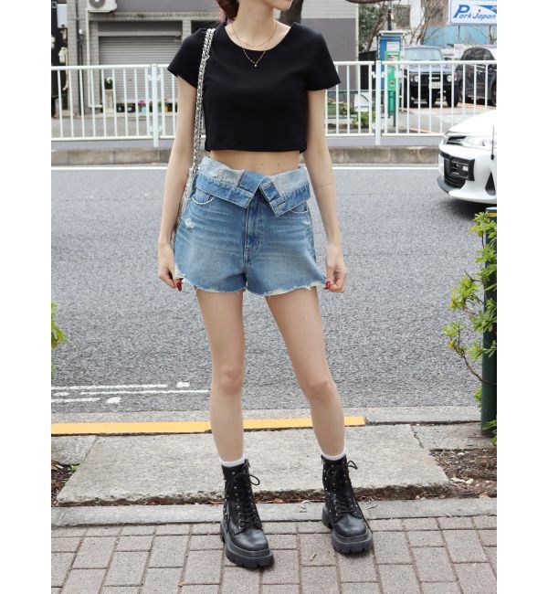 EVRIS「BASICシンプルショートTシャツ」|Tシャツ・カットソー|